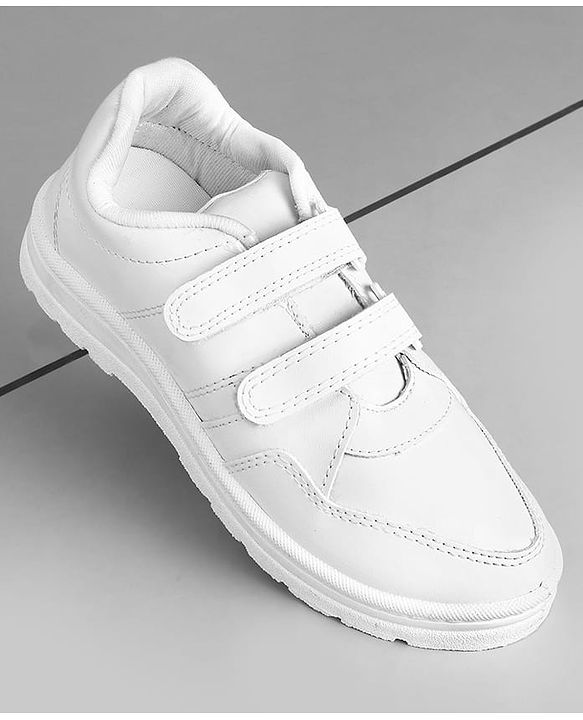 Pine Kids Non Lace School Shoes - White