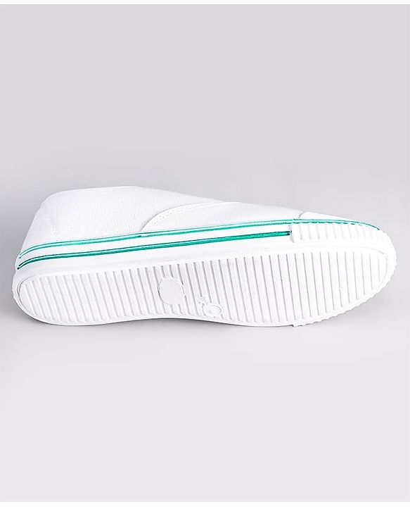 Pine Kids Solid Lace Up School Shoes - White
