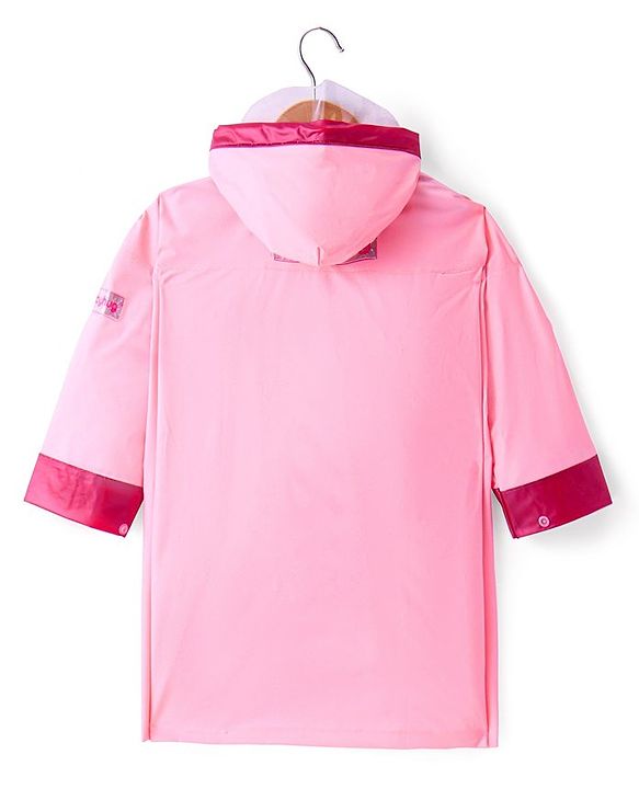 Babyhug Full Sleeves Below Knee Length Raincoat Unicorn Print - Pink