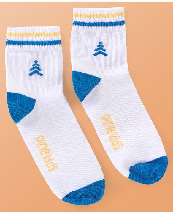 Pine Kids Cotton Knit Ankle Length  Design Socks - Pack of 3 ( Color May Vary )