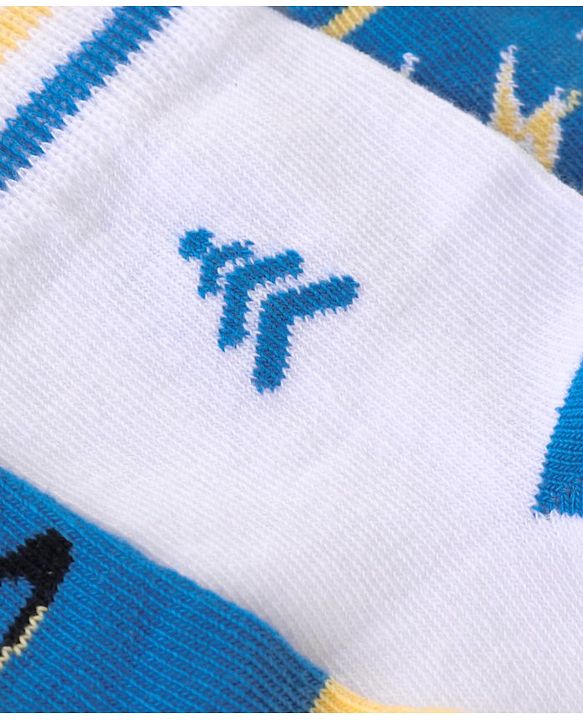 Pine Kids Cotton Knit Ankle Length  Design Socks - Pack of 3 ( Color May Vary )