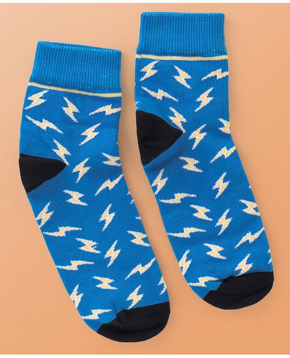 Pine Kids Cotton Knit Ankle Length  Design Socks - Pack of 3 ( Color May Vary )