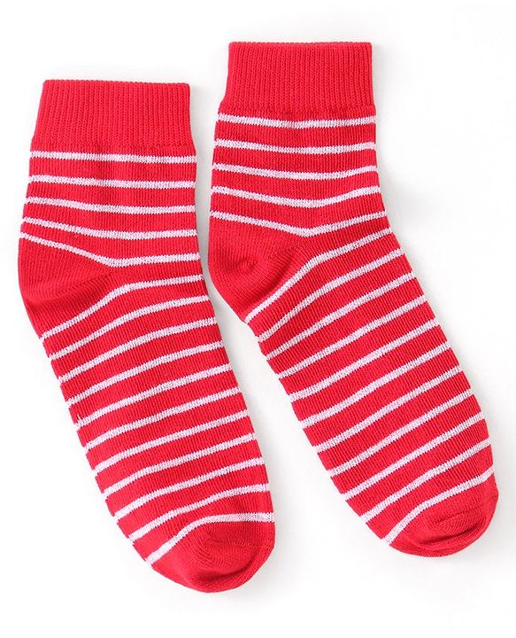 Pine Kids Ankle Length Silvadur Antimicrobial Striped &  Logo Designed Socks Pack of 3 (Colour May Vary)