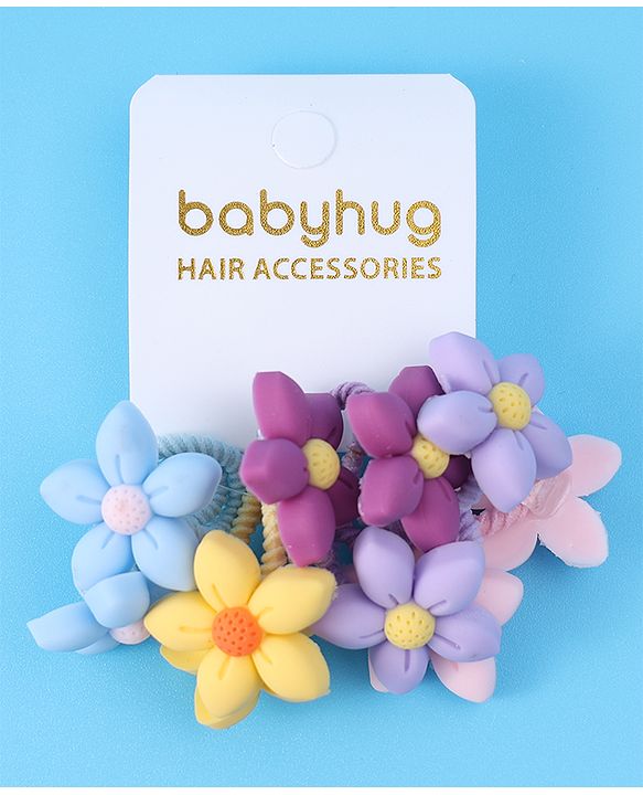 Babyhug Free Size Rubber Band Pack of 10 - Multicolor