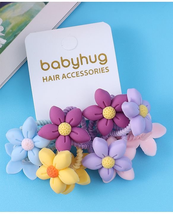 Babyhug Free Size Rubber Band Pack of 10 - Multicolor