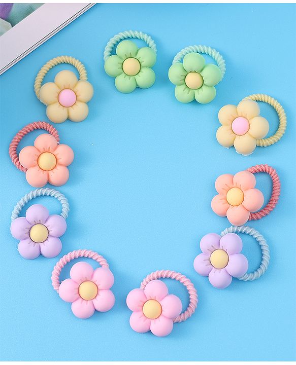 Babyhug Hair Rubber Bands Multicolor Free Size Girl