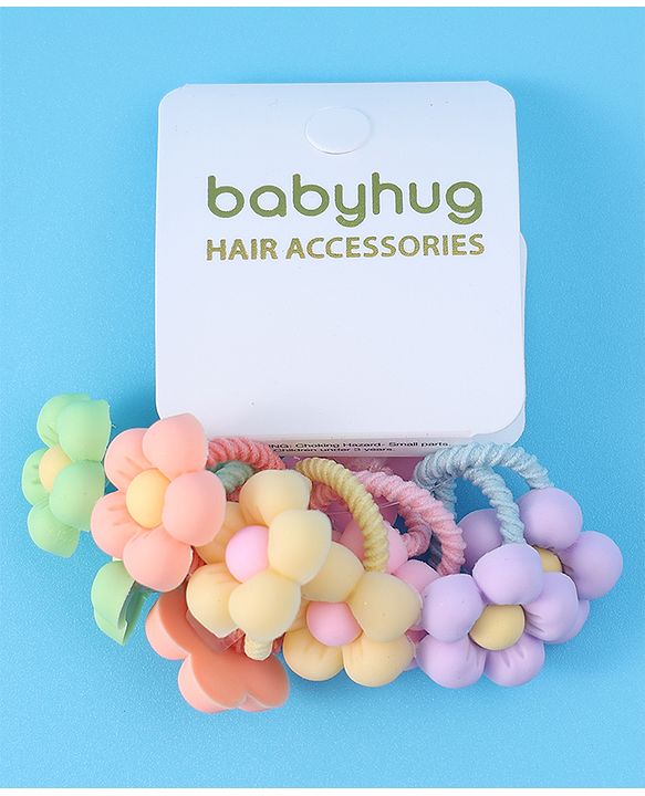 Babyhug Hair Rubber Bands Multicolor Free Size Girl