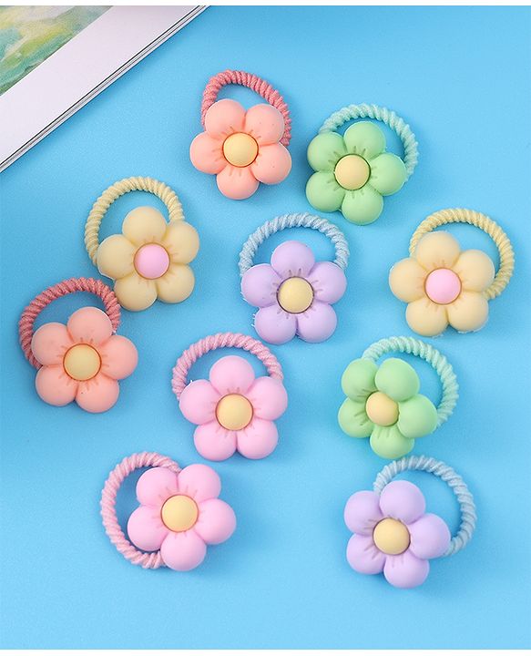 Babyhug Hair Rubber Bands Multicolor Free Size Girl