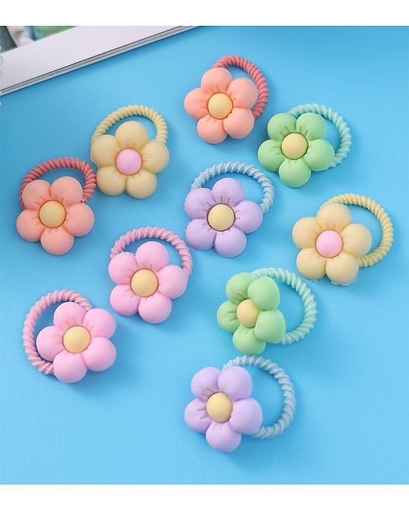 Babyhug Hair Rubber Bands Multicolor Free Size Girl