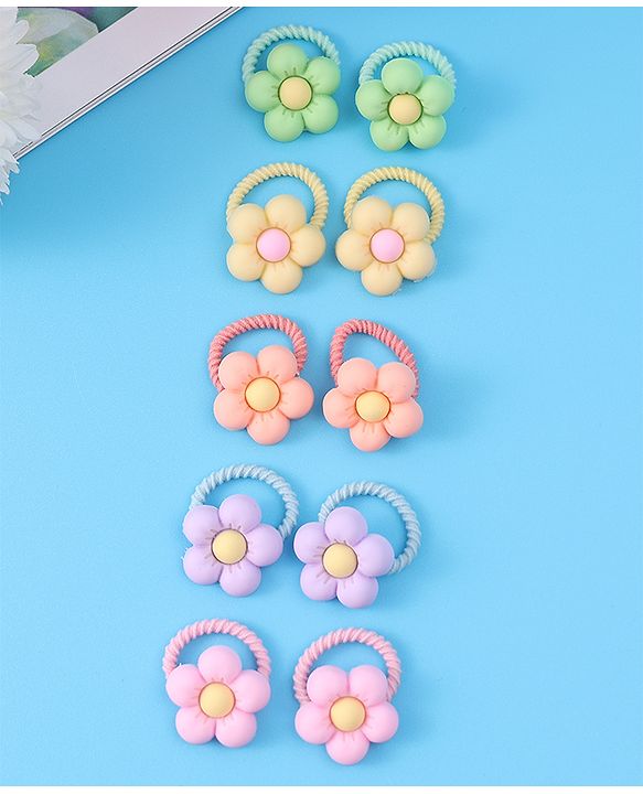 Babyhug Hair Rubber Bands Multicolor Free Size Girl