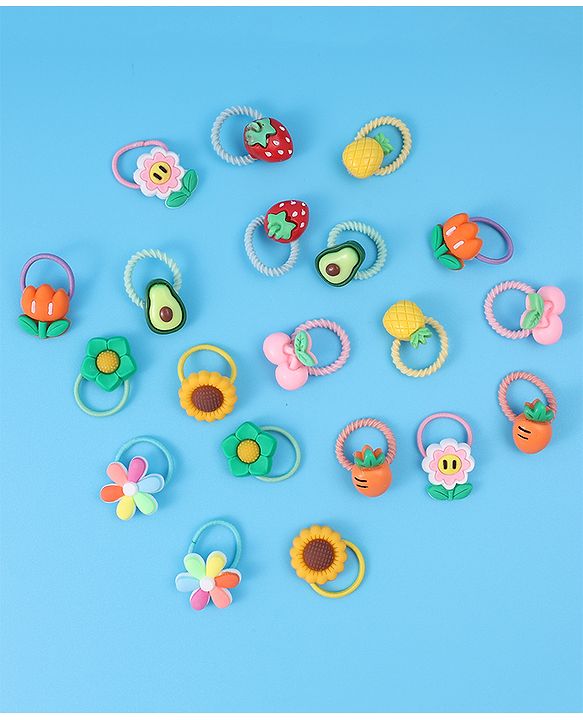 Babyhug Hair Rubber Bands - Multicolor