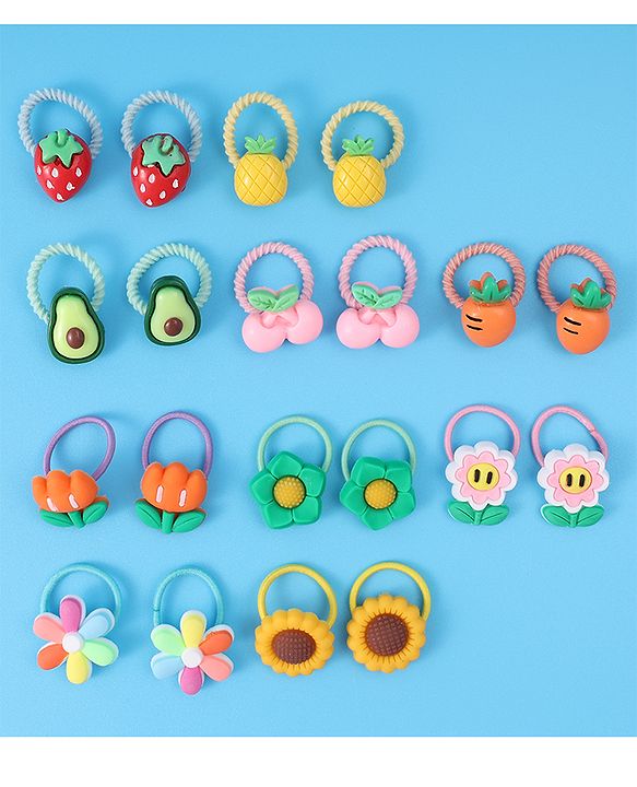 Babyhug Hair Rubber Bands - Multicolor