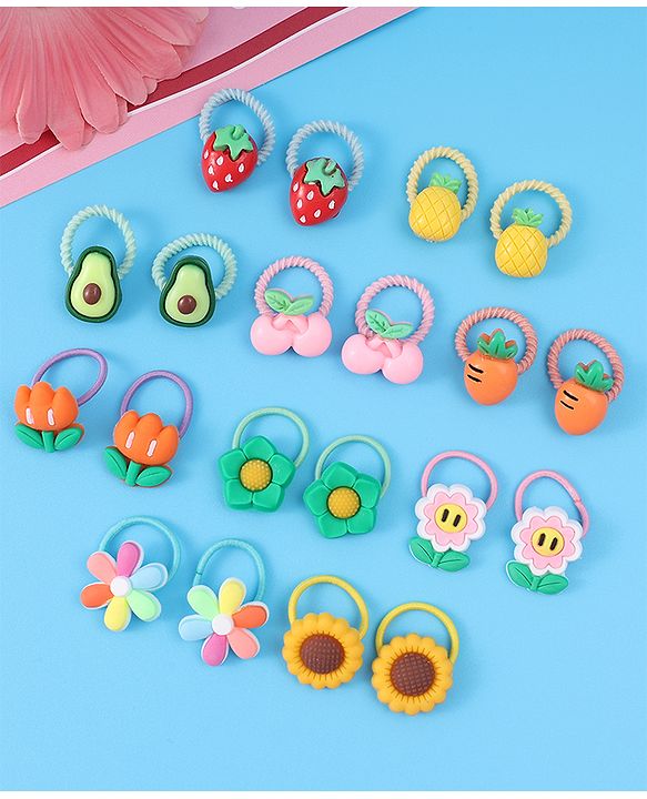 Babyhug Hair Rubber Bands - Multicolor