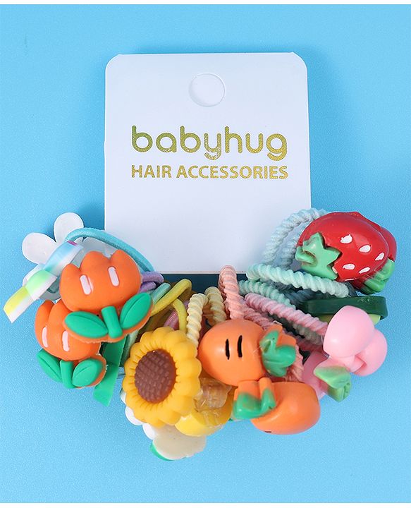 Babyhug Hair Rubber Bands - Multicolor