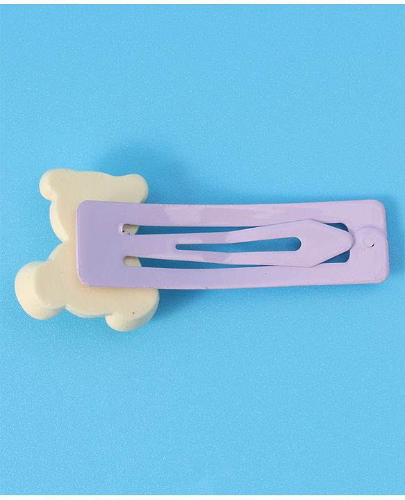 Babyhug Teddy Applique Snap Clips Pack of 6 - Multicolor