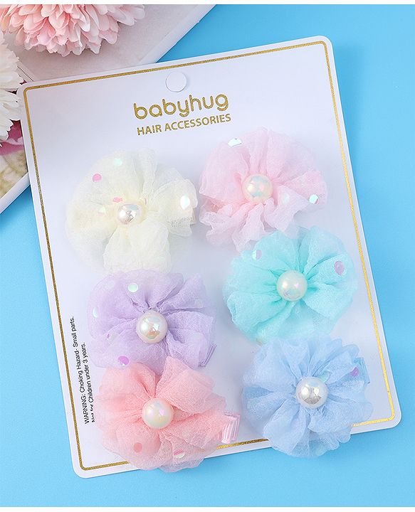 Babyhug Hair Pins And Clips - Multicolor