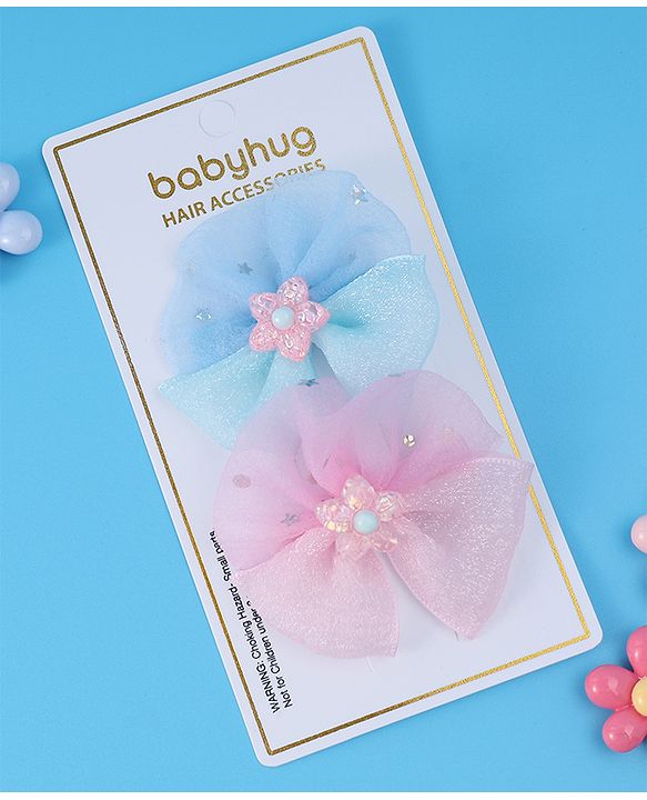 Babyhug Hair Pins And Clips Free Size - Multicolor