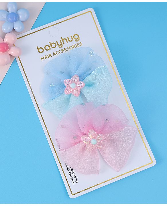Babyhug Hair Pins And Clips Free Size - Multicolor