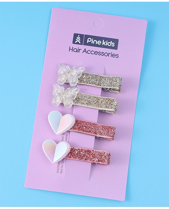 Pine Kids Hair Pins And Clips Free Size - Multicolor