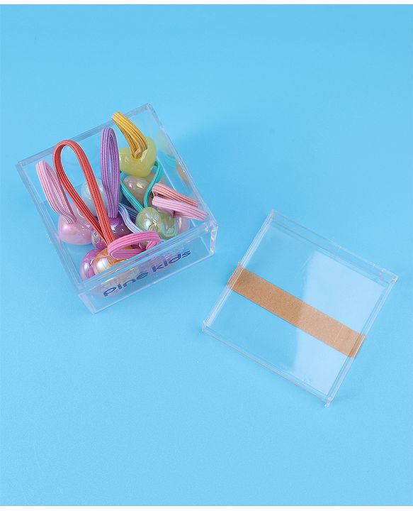 Pine Kids Free Size Rubber Bands Pack of 10 - Multicolor