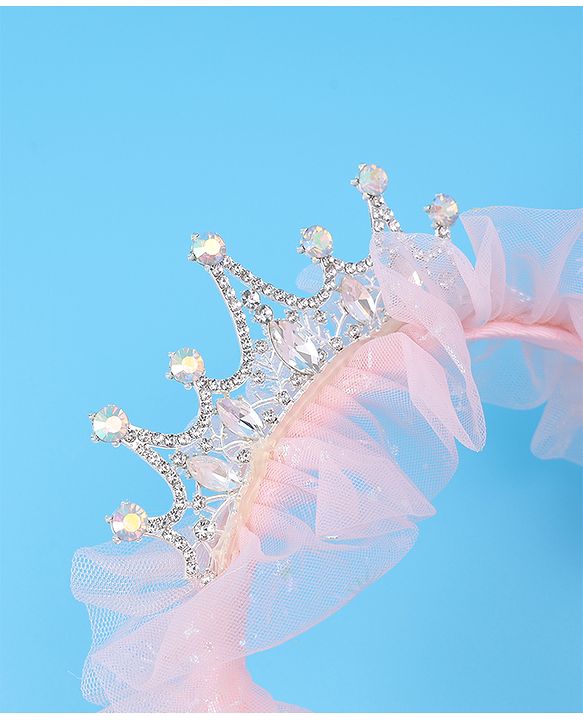 Pine Kids Free Size Hair Bands With  Applique -  Pink