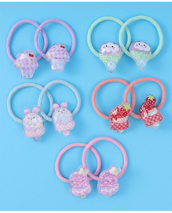 Babyhug Hair Rubber Bands - Multicolor