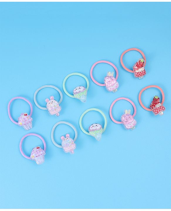 Babyhug Hair Rubber Bands - Multicolor