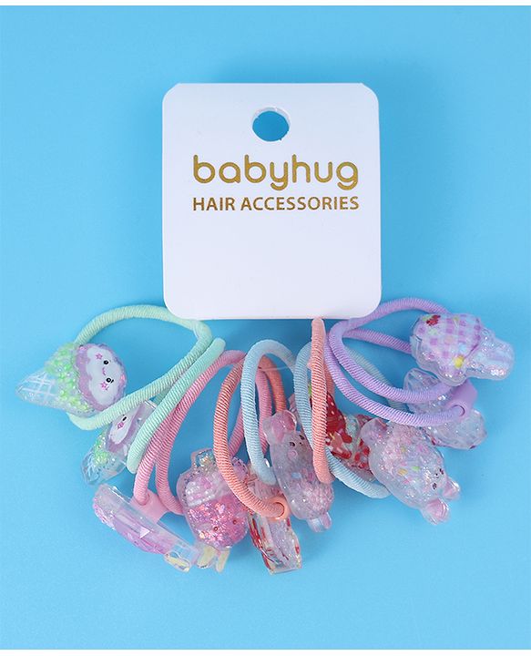 Babyhug Hair Rubber Bands - Multicolor