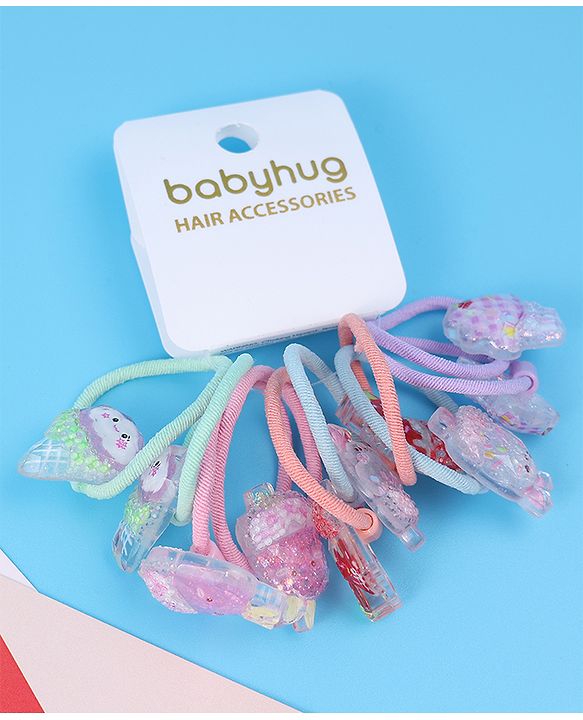 Babyhug Hair Rubber Bands - Multicolor