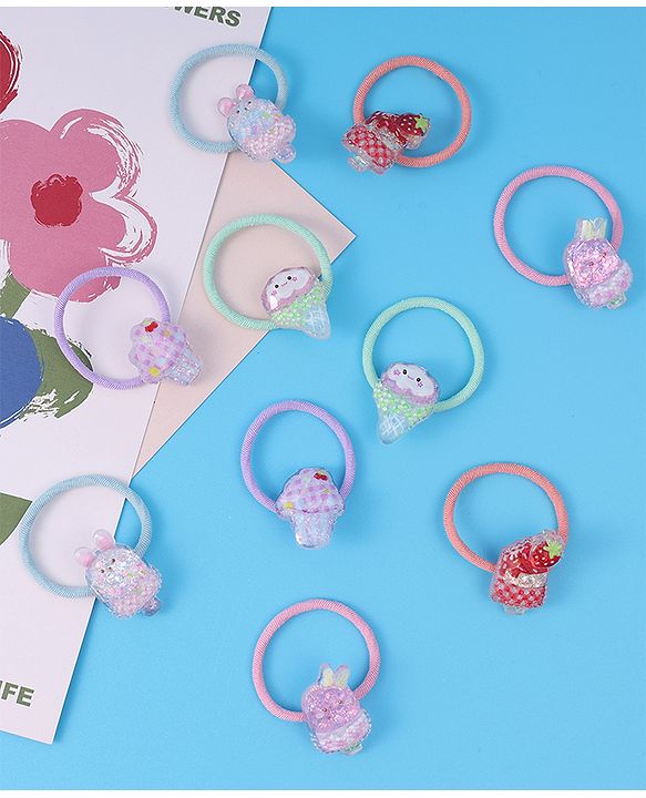 Babyhug Hair Rubber Bands - Multicolor