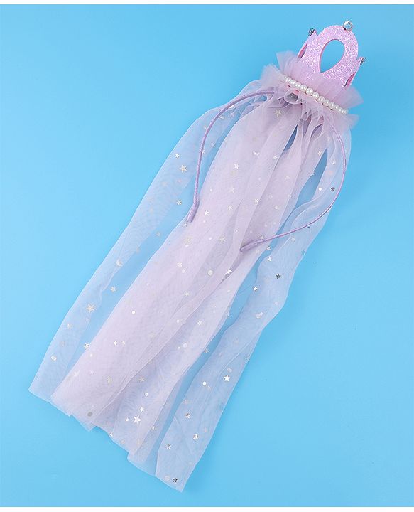 Babyhug Tiara Styled Hair Bands Free Size - Light Pink