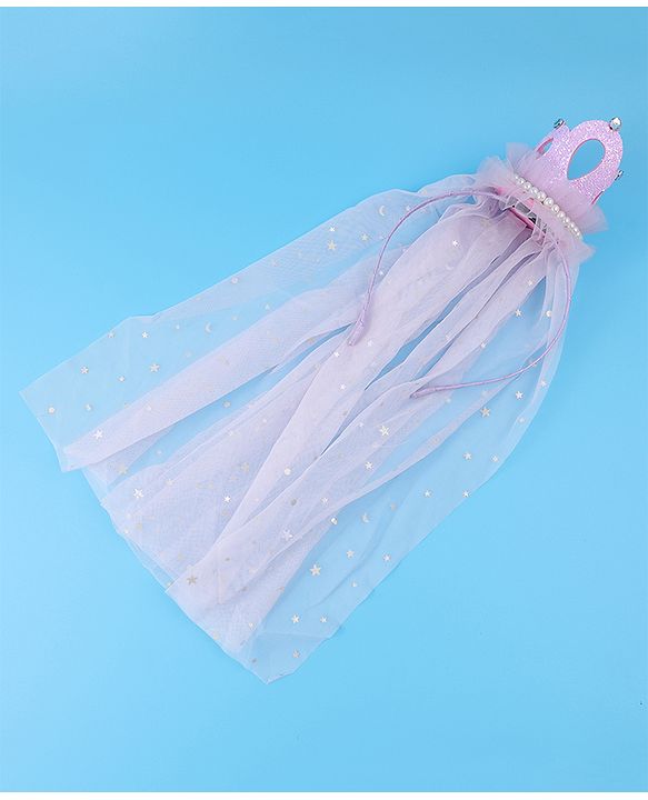 Babyhug Tiara Styled Hair Bands Free Size - Light Pink