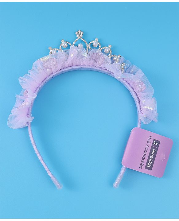 Pine Kids Hair Bands Free Size - Purple