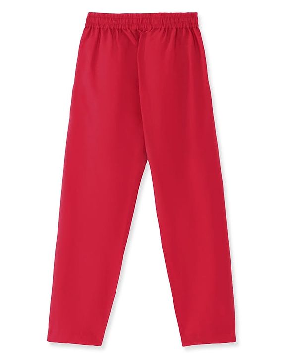 Pine Kids Woven Full Sleeves Solid Color Kurta Pajama Set With Sequinned Detailing Jacket  - Red