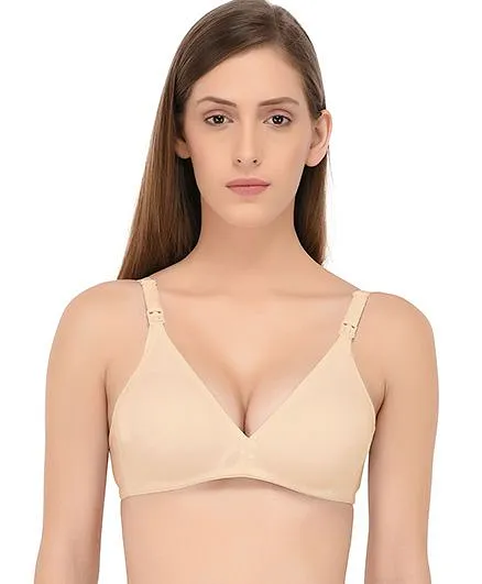 Fabme Solid Maternity NonPadded Feeding Bra Skin Online in India, Buy at  Best Price from  - 1819582