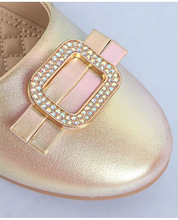 Pine Kids Ballerinas with Velcro Closure - Golden