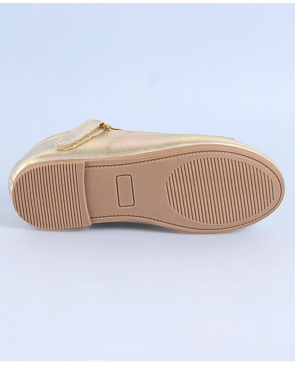 Pine Kids Ballerinas with Velcro Closure - Golden