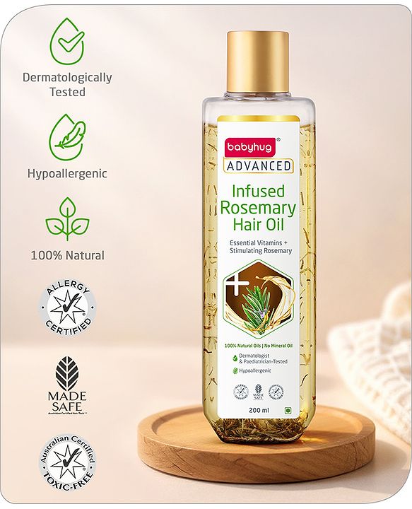 Babyhug Advanced Infused Rosemary Hair Oil - 200 ml