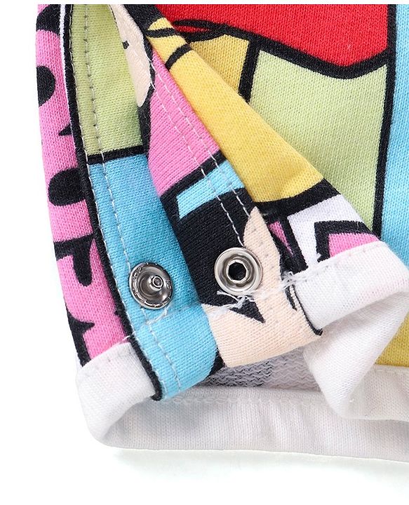 Babyhug Disney  Dungaree With Full Sleeves Top and Minnie Mouse & Friends All Over Print & Pocket Detailing - Pink