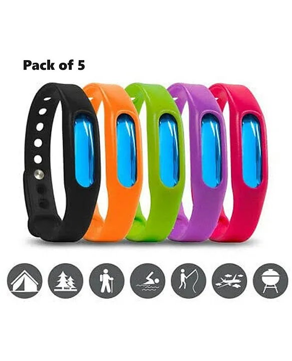 Mosquito Repellent Bracelets 1 Pack With 10 Refills - DEET Free Natural Protection For Kids & Adults