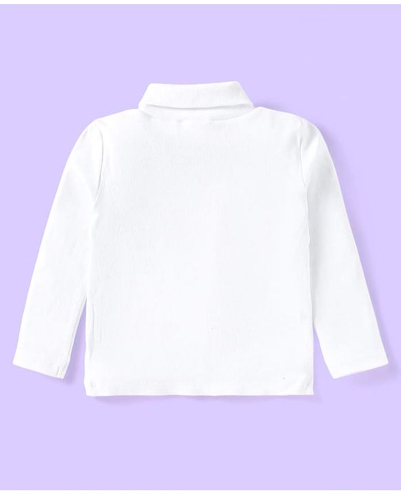 Babyhug Woven Solid T-Shirt & Jeans Set With Full Sleeves Checks Blazer - White