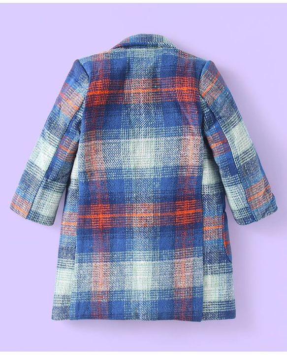 Babyhug Woven Solid T-Shirt & Jeans Set With Full Sleeves Checks Blazer - White