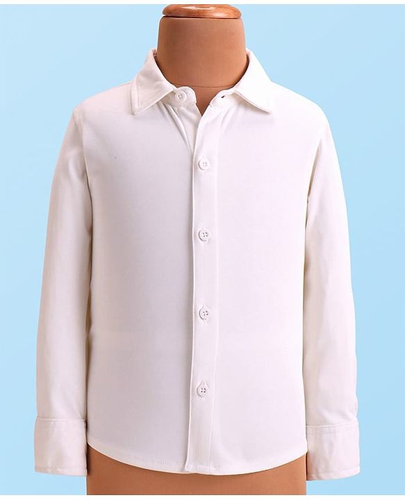 Babyhug Woven Full Sleeves Solid Color Party Suit with Shirt Waistcoat Trousers and Bow - White Rust Red