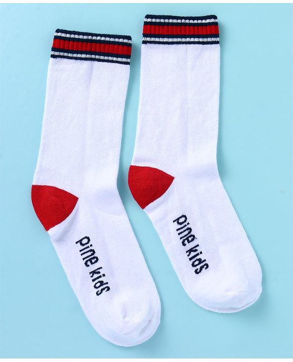 Pine Kids Cotton Knit Ankle Length Color Block Socks Pack Of 3 (Color May Vary)