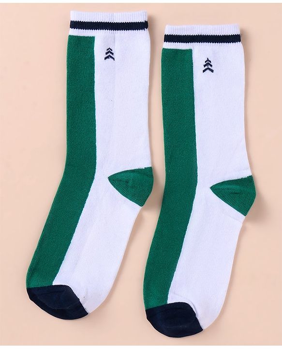 Pine Kids Cotton Knit Ankle Length Color Block Socks Pack Of 3 (Color May Vary)