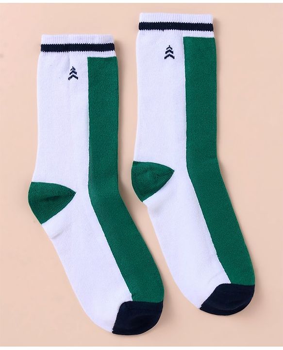 Pine Kids Cotton Knit Ankle Length Color Block Socks Pack Of 3 (Color May Vary)