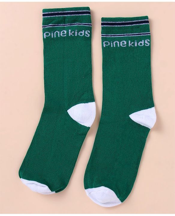 Pine Kids Cotton Knit Ankle Length Color Block Socks Pack Of 3 (Color May Vary)