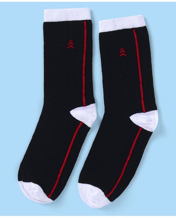 Pine Kids Cotton Knit Ankle Length Color Block Socks Pack Of 3 (Color May Vary)