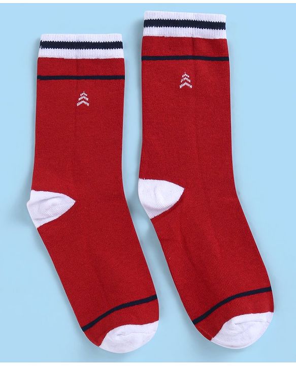 Pine Kids Cotton Knit Ankle Length Color Block Socks Pack Of 3 (Color May Vary)