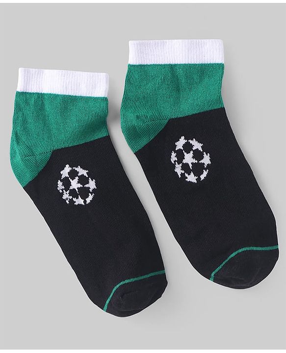 Pine Kids Knit Ankle Length Socks with Stars Design & Color Block Pack of 3 (Color May Vary)
